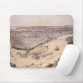  kaart van New Orleans (1851) Muismat (Met muis)