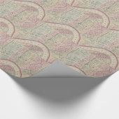  kaart van New Orleans (1880) Cadeaupapier (Hoek)