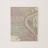 kaart van New Orleans (1880) Legpuzzel (Verticaal)