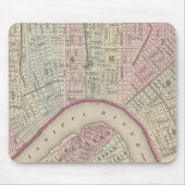  kaart van New Orleans (1880) Muismat (Voorkant)