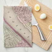  kaart van New Orleans (1880) Theedoek (Quarter Fold)