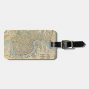  kaart van New Orleans (1919) Bagagelabel