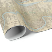 kaart van New Orleans (1919) Cadeaupapier (Rol Hoek)