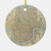  kaart van New Orleans (1919) Keramisch Ornament (Voorkant)