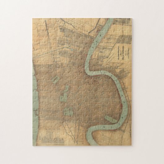 kaart van New Orleans (1919) Legpuzzel (Verticaal)