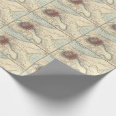  kaart van New Orleans Cadeaupapier (Hoek)