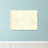 Kaart van New Orleans Canvas Afdruk (Insitu (Houten vloer))
