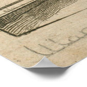  kaart van New Orleans LA (1761) Poster (Hoek)