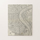  kaart van New Orleans LA (1866) Legpuzzel (Verticaal)