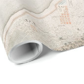  kaart van New Orleans Louisiana (1817) Cadeaupapier (Rol Hoek)