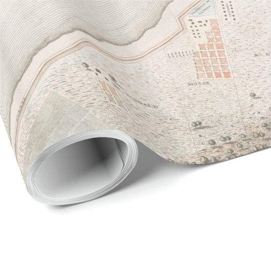  kaart van New Orleans Louisiana (1817) Cadeaupapier (Rol Hoek)