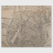 kaart van New Orleans Louisiana (1902) Cadeaupapier (Vlak)