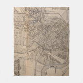  kaart van New Orleans Louisiana (1902) Fleece Deken (Voorkant)