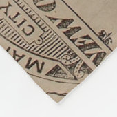  kaart van New Orleans Louisiana (1902) Fleece Deken (Hoek)