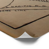  kaart van New Orleans Louisiana (1902) Poster (Hoek)