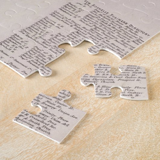  kaart van New Rochelle NY (1868) Legpuzzel (Zijkant)