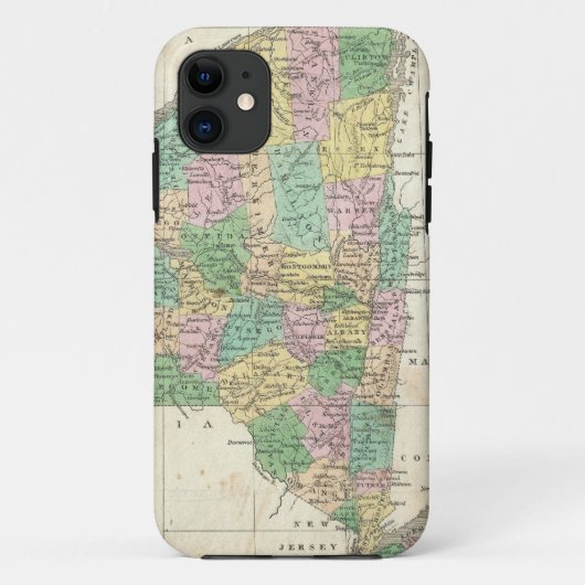 kaart van New York (1827) Case-Mate iPhone Case (Achterkant)