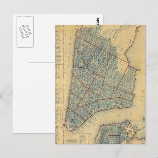 kaart van New York (1846) (Voorkant / Achterkant)