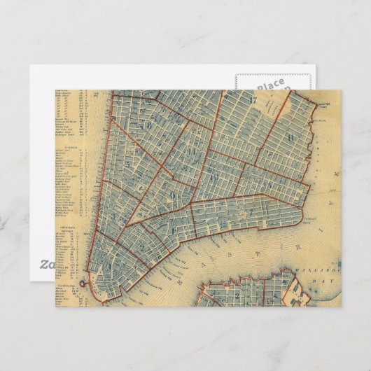 kaart van New York (1846) (Voorkant / Achterkant)