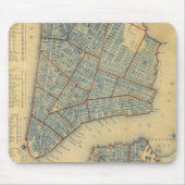  kaart van New York (1846) Muismat (Voorkant)