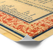  kaart van New York (1846) Poster (Hoek)