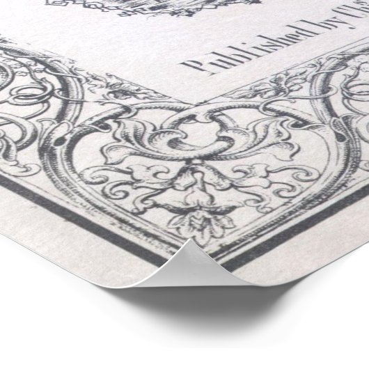  kaart van New York (1855) Poster (Hoek)