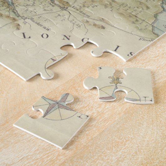  kaart van New York (1869) Legpuzzel (Zijkant)