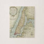  kaart van New York (1869) Legpuzzel (Verticaal)