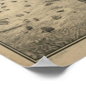  kaart van New York (1879) 4 Poster (Hoek)