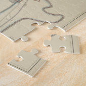 kaart van New York (1883) Legpuzzel (Zijkant)