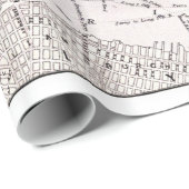  kaart van New York (1884) Cadeaupapier (Rol Hoek)