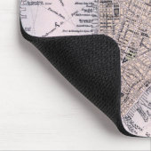  kaart van New York (1884) Muismat (Hoek)