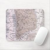  kaart van New York (1884) Muismat (Met muis)