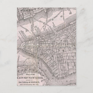  kaart van New York (1886)