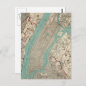  kaart van New York (1890) (Voorkant / Achterkant)