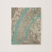 kaart van New York (1890) Legpuzzel (Verticaal)