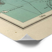  kaart van New York (1890) Poster (Hoek)