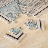  kaart van New York (1893) Legpuzzel (Zijkant)