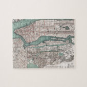  kaart van New York (1897) Legpuzzel (Horizontaal)