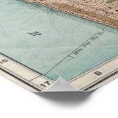  kaart van New York (1899) Poster (Hoek)