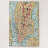 kaart van New York (1900) Legpuzzel (Verticaal)
