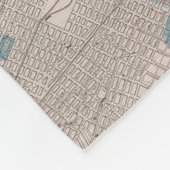  kaart van New York (1901) Fleece Deken (Hoek)