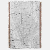  kaart van New York (1911) Deken (Voorkant Verticaal)