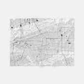  kaart van New York (1911) Fleece Deken (Voorkant (Horizontaal))