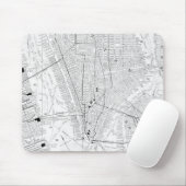  kaart van New York (1911) Muismat (Met muis)