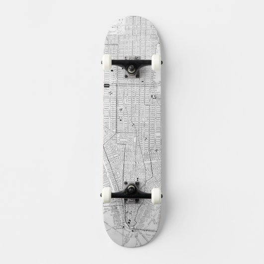 kaart van New York (1911) Skateboard (Voorkant)