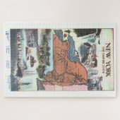  kaart van New York (1921) Legpuzzel (Horizontaal)