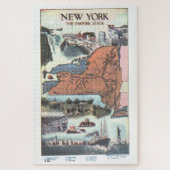 kaart van New York (1921) Legpuzzel (Verticaal)