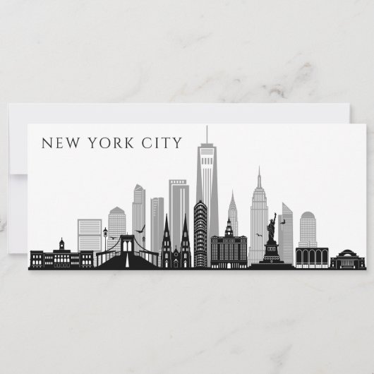 Kaart van New York Boarding Pass vliegticket (Achterkant)