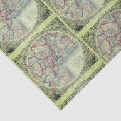  kaart van New York City Area Decoupage Craft Tissuepapier (Detail)